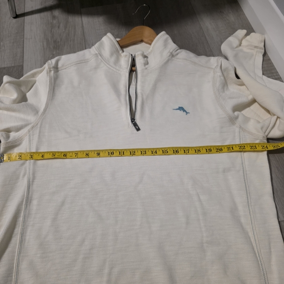 Tommy Bahama Men's Tobago Bay 1/2 Zip Pullover Sweatshirt XL Pima Cotton Tencel - Picture 9 of 11